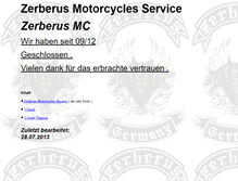 Tablet Screenshot of mc-zerberus.de